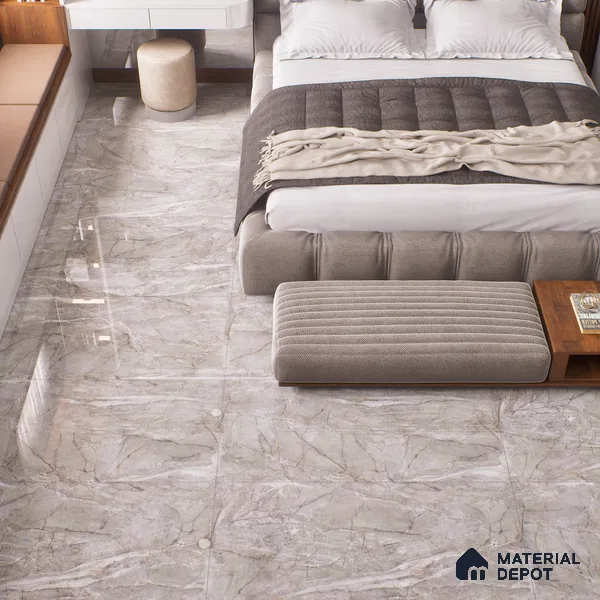 Budget Friendly Endless Wall & Floor Tile Value for Money TL 05955 Terravia Montora 4 ft x 2 ft - Vitrified Endless Glossy Finish - 8.5 mm | 4 Random Designs | Suitable for Living Room, Bedroom & Bathroom (Sample)