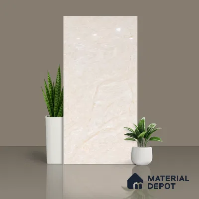 Budget Friendly Endless Wall & Floor Tile Value for Money TL 05954 Terravia Nensia 4 ft x 2 ft - Vitrified Endless Glossy Finish - 8.5 mm | 4 Random Designs | Suitable for Living Room, Bedroom & Bathroom (Sample)