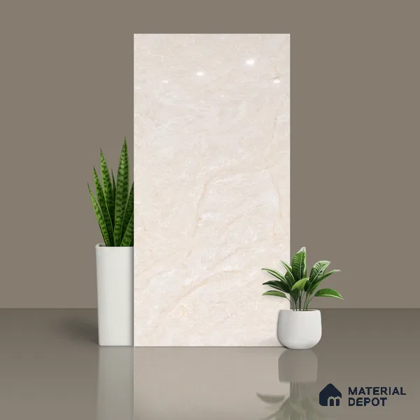 Budget Friendly Endless Wall & Floor Tile Value for Money TL 05954 Terravia Nensia 4 ft x 2 ft - Vitrified Endless Glossy Finish - 8.5 mm | 4 Random Designs | Suitable for Living Room, Bedroom & Bathroom (Sample)