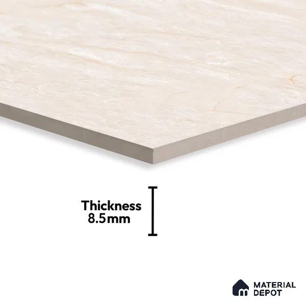 Budget Friendly Endless Wall & Floor Tile Value for Money TL 05954 Terravia Nensia 4 ft x 2 ft - Vitrified Endless Glossy Finish - 8.5 mm | 4 Random Designs | Suitable for Living Room, Bedroom & Bathroom (Sample)