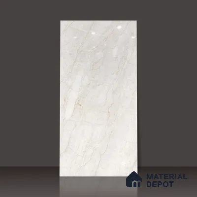 Budget Friendly Endless Wall & Floor Tile Value for Money TL 05953 Terravia Nextris Bianco 4 ft x 2 ft - Vitrified Endless Glossy Finish - 8.5 mm | 4 Random Designs | Suitable for Living Room, Bedroom & Bathroom