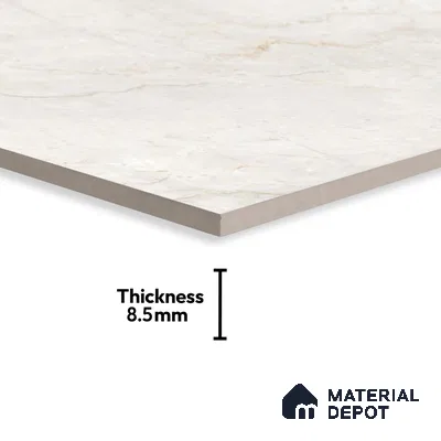 Budget Friendly Endless Wall & Floor Tile Value for Money TL 05953 Terravia Nextris Bianco 4 ft x 2 ft - Vitrified Endless Glossy Finish - 8.5 mm | 4 Random Designs | Suitable for Living Room, Bedroom & Bathroom