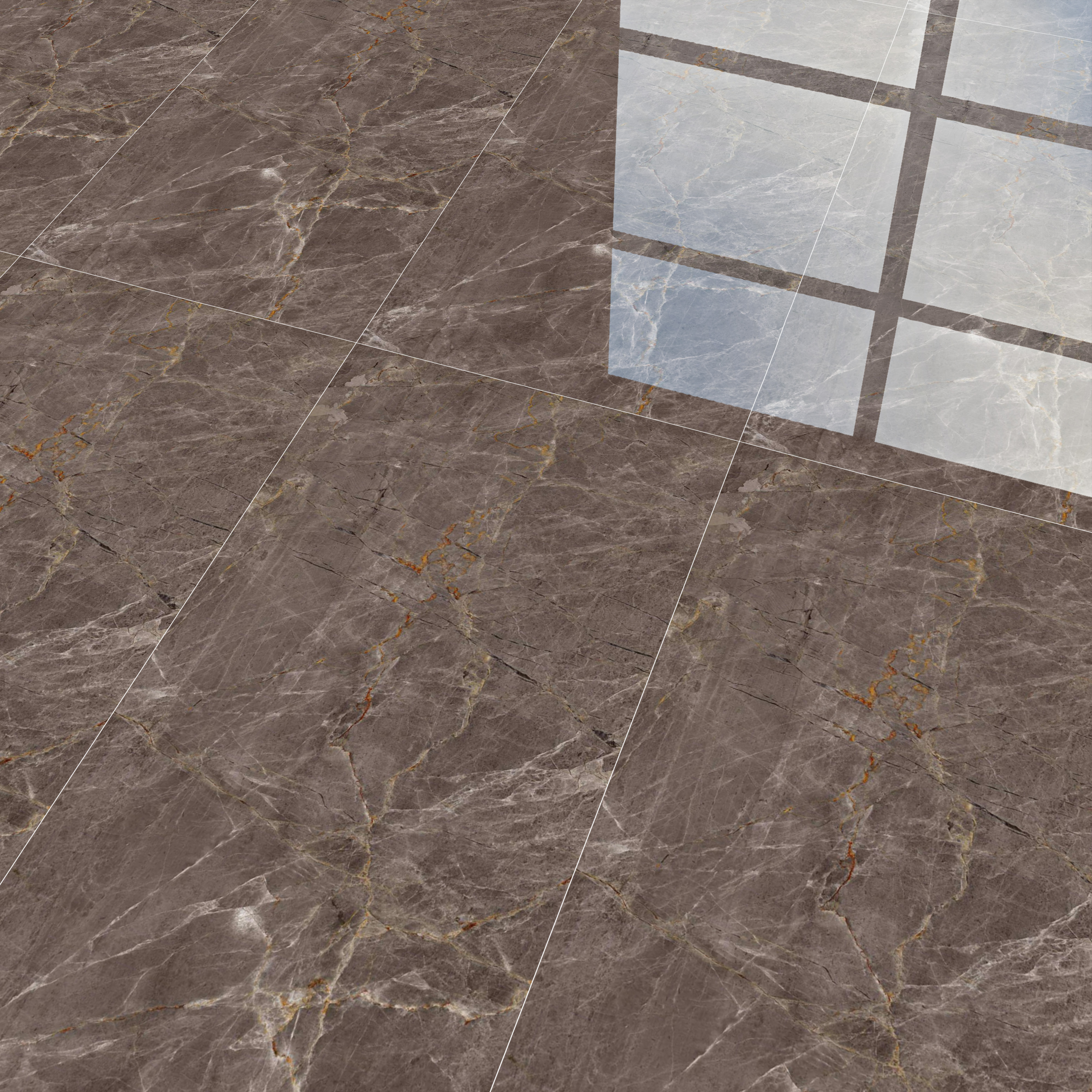 Budget Friendly Endless Wall & Floor Tile Value for Money TL 05944 B Terravia Patacho 4 ft x 2 ft - Vitrified Endless Glossy Finish - 8.5 mm | 5 Random Designs | Suitable for Living Room, Bedroom & Bathroom (Sample)