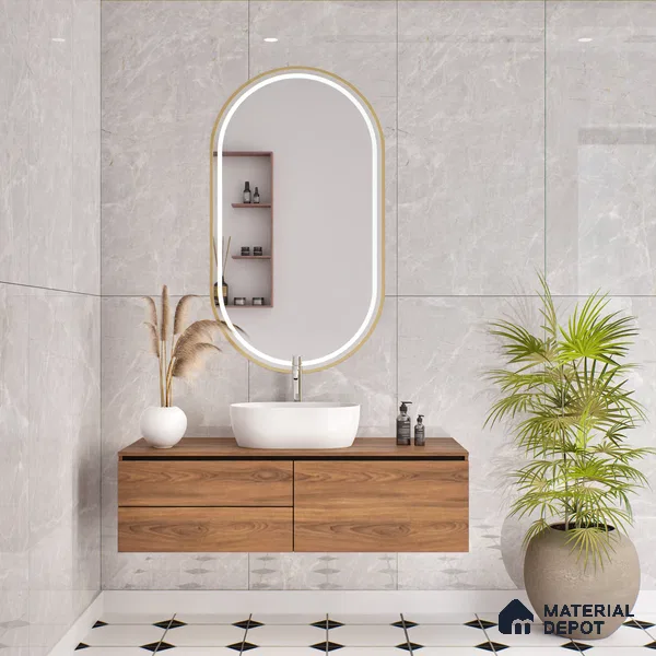 Budget Friendly Endless Wall & Floor Tile Value for Money TL 05944 Terravia Patagris 4 ft x 2 ft - Vitrified Endless Glossy Finish - 8.5 mm | 7 Random Designs | Suitable for Living Room, Bedroom & Bathroom