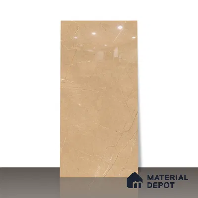 Budget Friendly Endless Wall & Floor Tile Value for Money TL 05942 C Terravia Requor 4 ft x 2 ft - Vitrified Endless Glossy Finish - 8.5 mm | 7 Random Designs | Suitable for Living Room, Bedroom & Bathroom (Sample)