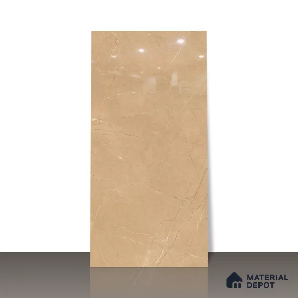 Budget Friendly Endless Wall & Floor Tile Value for Money TL 05942 C Terravia Requor 4 ft x 2 ft - Vitrified Endless Glossy Finish - 8.5 mm | 7 Random Designs | Suitable for Living Room, Bedroom & Bathroom (Sample)