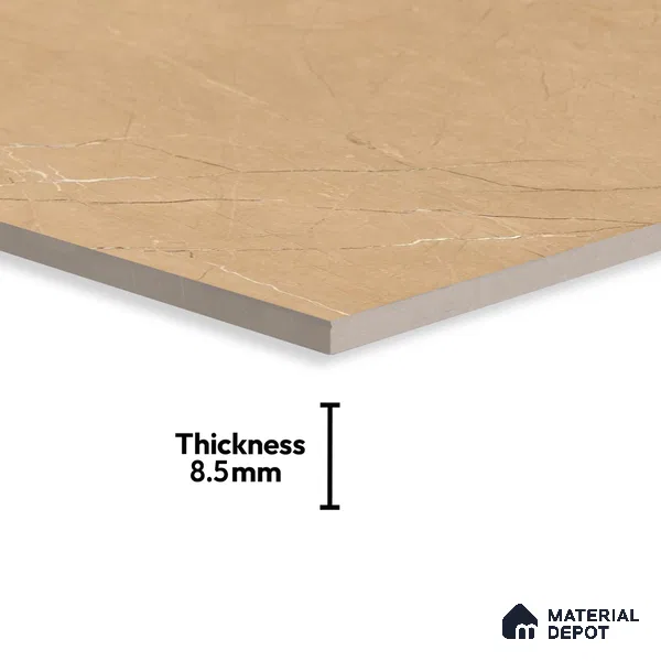Budget Friendly Endless Wall & Floor Tile Value for Money TL 05942 C Terravia Requor 4 ft x 2 ft - Vitrified Endless Glossy Finish - 8.5 mm | 7 Random Designs | Suitable for Living Room, Bedroom & Bathroom (Sample)