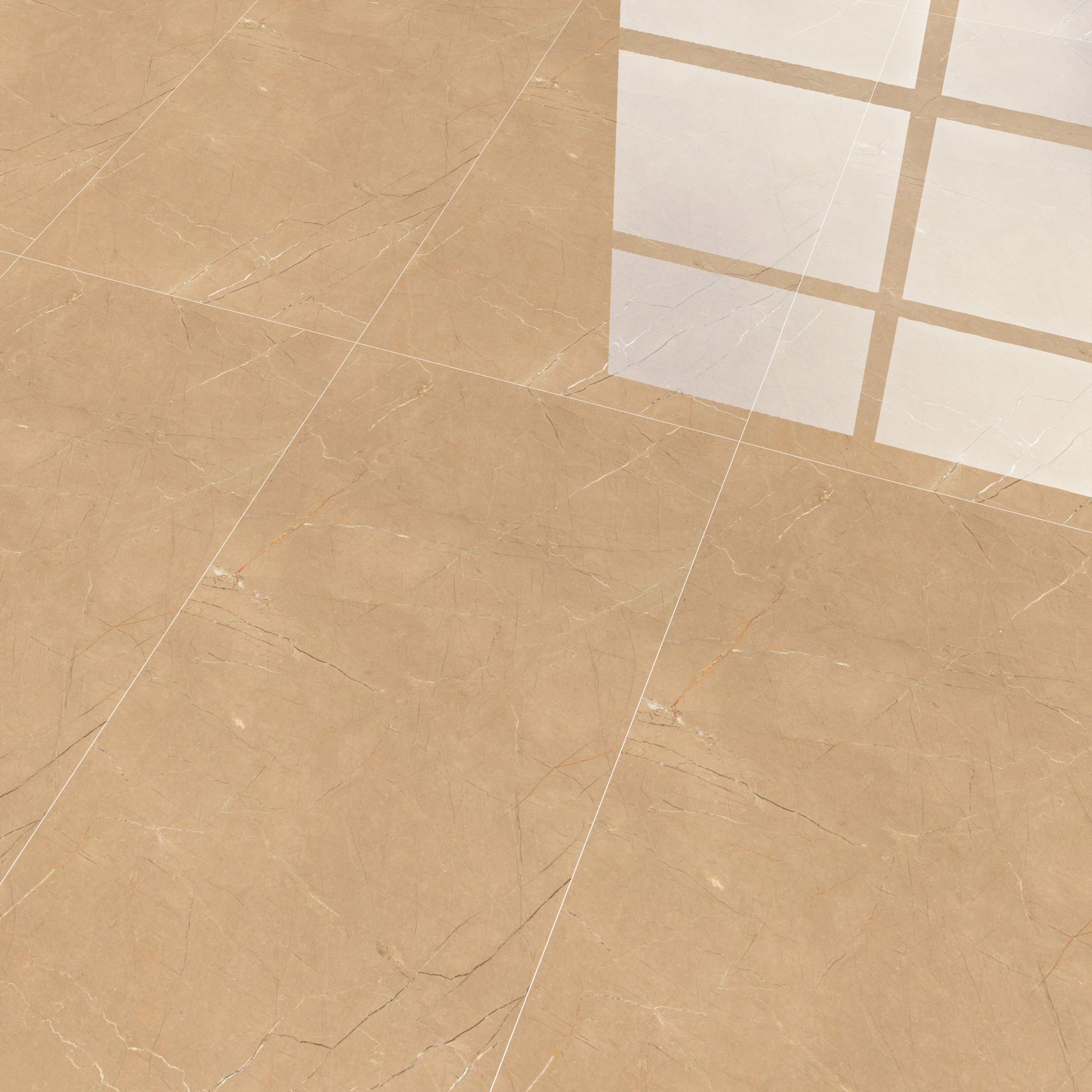 Budget Friendly Endless Wall & Floor Tile Value for Money TL 05942 C Terravia Requor 4 ft x 2 ft - Vitrified Endless Glossy Finish - 8.5 mm | 7 Random Designs | Suitable for Living Room, Bedroom & Bathroom (Sample)