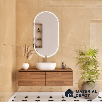 Budget Friendly Endless Wall & Floor Tile Value for Money TL 05942 C Terravia Requor 4 ft x 2 ft - Vitrified Endless Glossy Finish - 8.5 mm | 7 Random Designs | Suitable for Living Room, Bedroom & Bathroom (Sample)