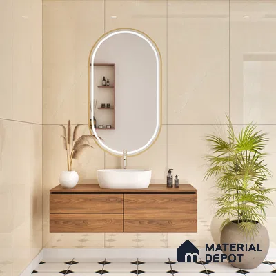 Budget Friendly Endless Wall & Floor Tile Value for Money TL 05942 Terravia Recrea 4 ft x 2 ft - Vitrified Endless Glossy Finish - 8.5 mm | 7 Random Designs | Suitable for Living Room, Bedroom & Bathroom (Sample)