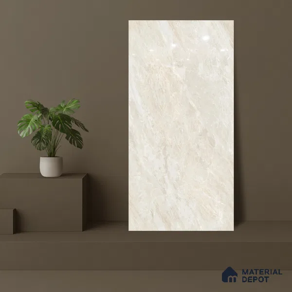 Budget Friendly Endless Wall & Floor Tile Value for Money TL 05951 Terravia Recton 4 ft x 2 ft - Vitrified Endless Glossy Finish - 8.5 mm | 4 Random Designs | Suitable for Living Room, Bedroom & Bathroom