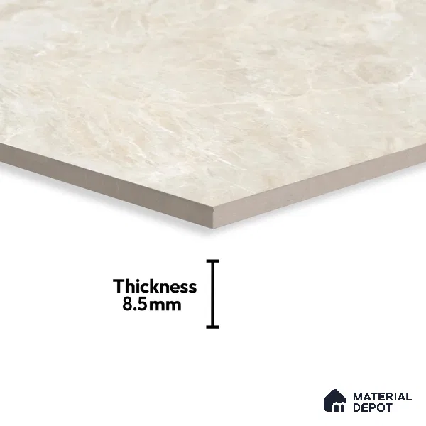 Budget Friendly Endless Wall & Floor Tile Value for Money TL 05951 Terravia Recton 4 ft x 2 ft - Vitrified Endless Glossy Finish - 8.5 mm | 4 Random Designs | Suitable for Living Room, Bedroom & Bathroom