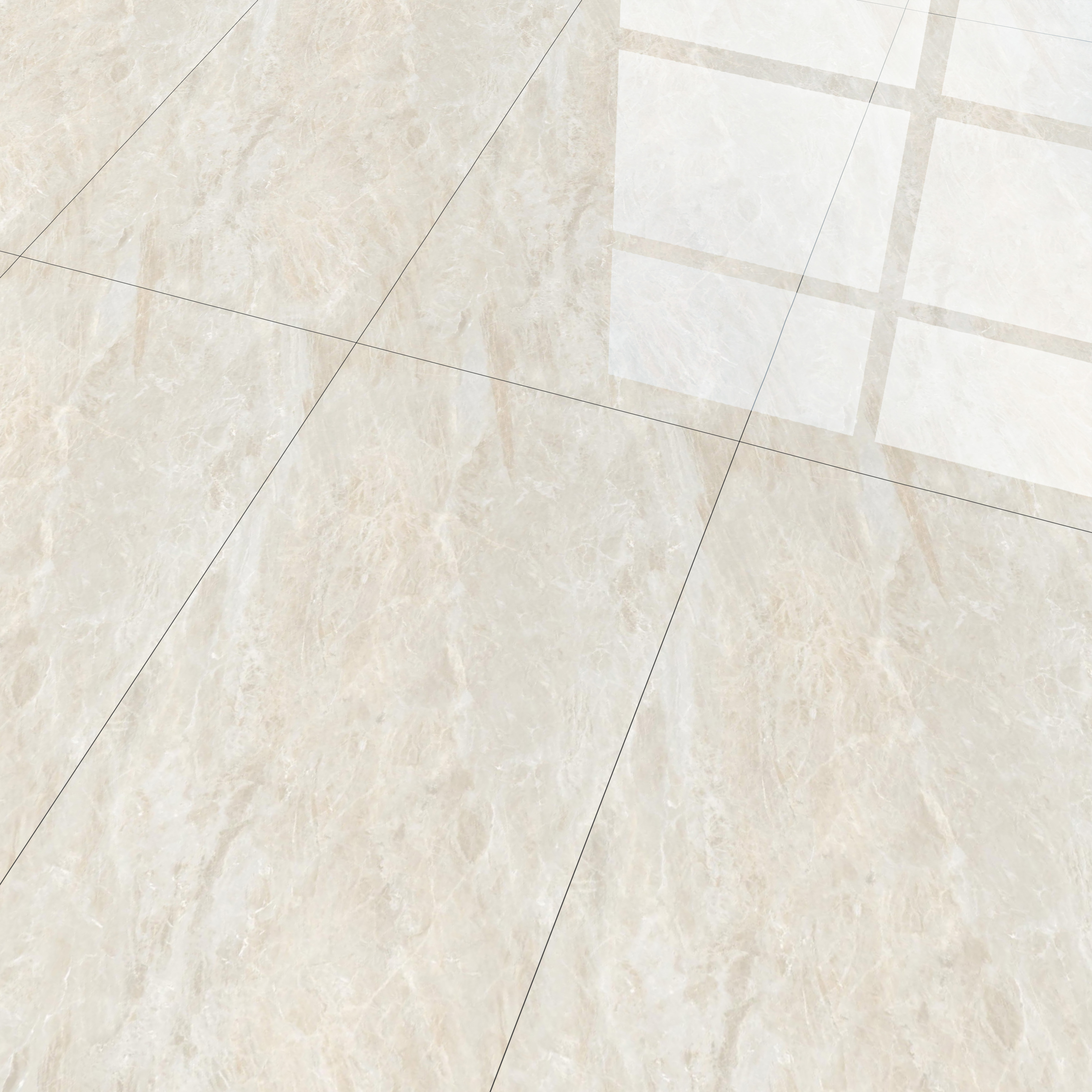 Budget Friendly Endless Wall & Floor Tile Value for Money TL 05951 Terravia Recton 4 ft x 2 ft - Vitrified Endless Glossy Finish - 8.5 mm | 4 Random Designs | Suitable for Living Room, Bedroom & Bathroom