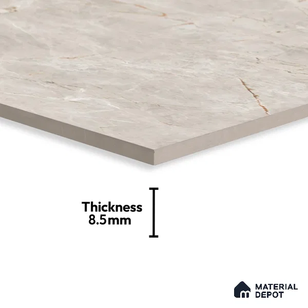 Budget Friendly Endless Wall & Floor Tile Value for Money TL 05952 Terravia Ritzon 4 ft x 2 ft - Vitrified Endless Glossy Finish - 8.5 mm | 4 Random Designs | Suitable for Living Room, Bedroom & Bathroom (Sample)