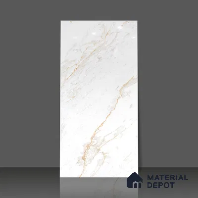 Budget Friendly Endless Wall & Floor Tile Value for Money TL 05946 Terravia Serolix 4 ft x 2 ft - Vitrified Endless Glossy Finish - 8.5 mm | 4 Random Designs | Suitable for Living Room, Bedroom & Bathroom