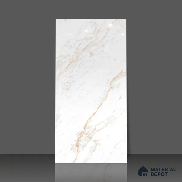 Budget Friendly Endless Wall & Floor Tile Value for Money TL 05946 Terravia Serolix 4 ft x 2 ft - Vitrified Endless Glossy Finish - 8.5 mm | 4 Random Designs | Suitable for Living Room, Bedroom & Bathroom