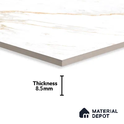 Budget Friendly Endless Wall & Floor Tile Value for Money TL 05946 Terravia Serolix 4 ft x 2 ft - Vitrified Endless Glossy Finish - 8.5 mm | 4 Random Designs | Suitable for Living Room, Bedroom & Bathroom