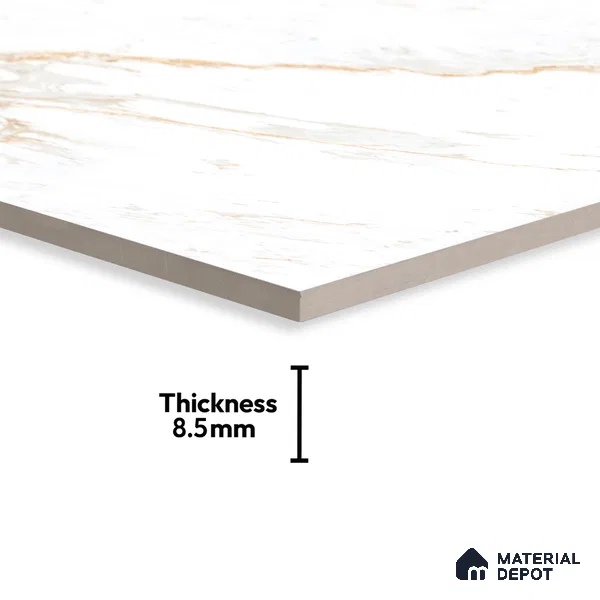 Budget Friendly Endless Wall & Floor Tile Value for Money TL 05946 Terravia Serolix 4 ft x 2 ft - Vitrified Endless Glossy Finish - 8.5 mm | 4 Random Designs | Suitable for Living Room, Bedroom & Bathroom