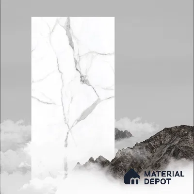 Budget Friendly Endless Wall & Floor Tile Value for Money TL 05962 Terravia Statuvia 4 ft x 2 ft - Vitrified Endless Glossy Finish - 8.5 mm | 4 Random Designs | Suitable for Living Room, Bedroom & Bathroom (Sample)