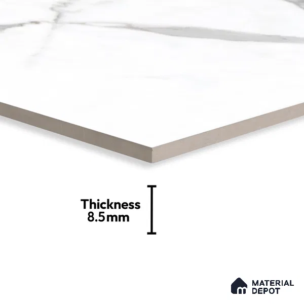 Budget Friendly Endless Wall & Floor Tile Value for Money TL 05962 Terravia Statuvia 4 ft x 2 ft - Vitrified Endless Glossy Finish - 8.5 mm | 4 Random Designs | Suitable for Living Room, Bedroom & Bathroom (Sample)