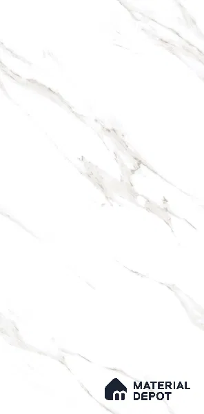 Budget Friendly Endless Wall & Floor Tile Value for Money TL 05964 Terravia Stellario Statuario 4 ft x 2 ft - Vitrified Endless Glossy Finish - 8.5 mm | 4 Random Designs | Suitable for Living Room, Bedroom & Bathroom (Sample)