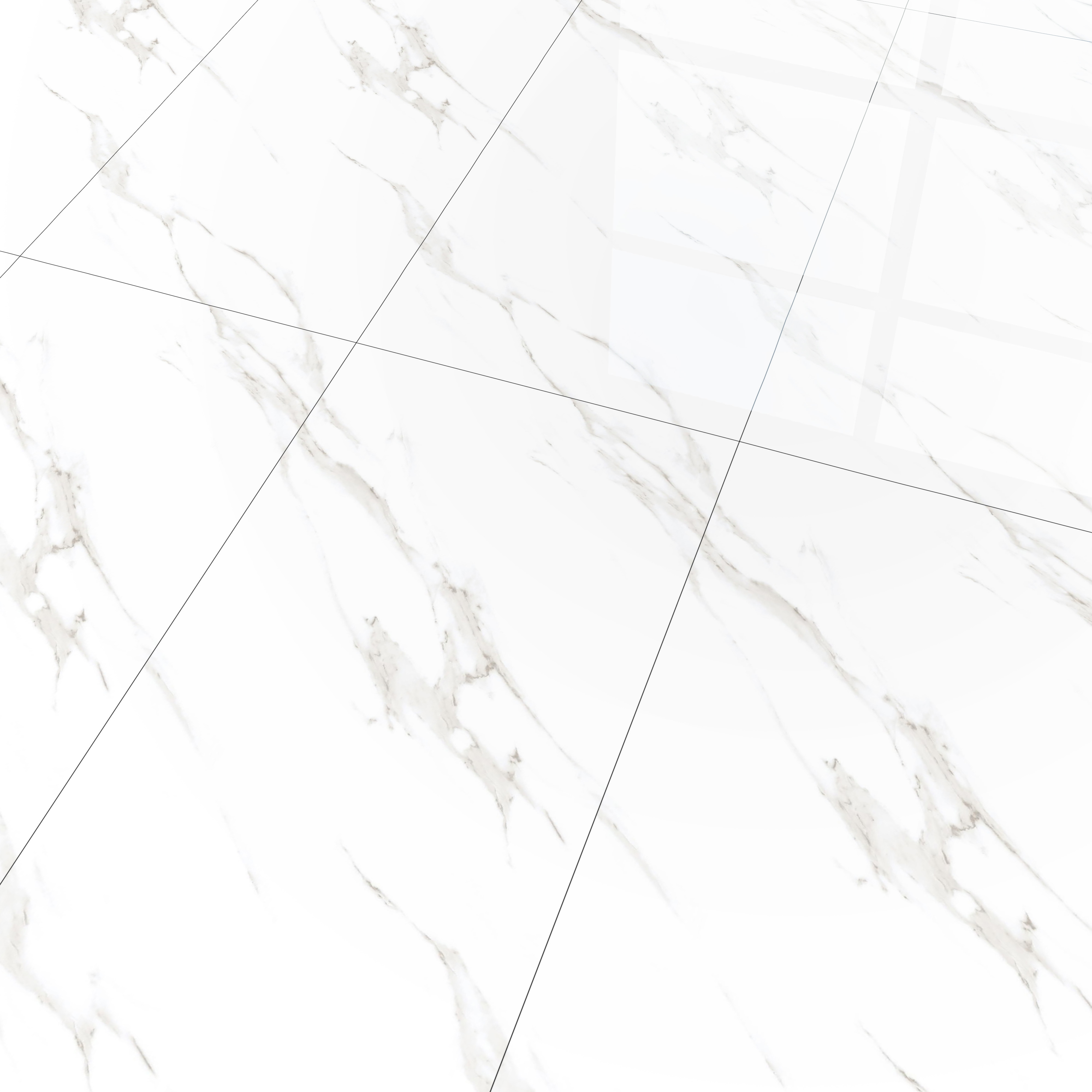 Budget Friendly Endless Wall & Floor Tile Value for Money TL 05964 Terravia Stellario Statuario 4 ft x 2 ft - Vitrified Endless Glossy Finish - 8.5 mm | 4 Random Designs | Suitable for Living Room, Bedroom & Bathroom (Sample)