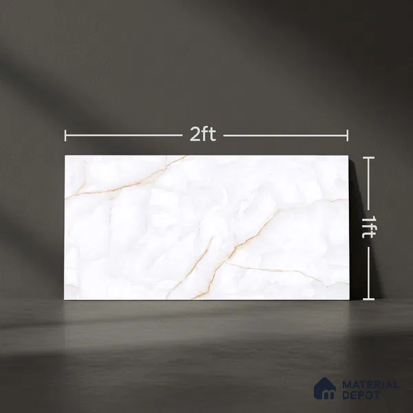 Endless Wall Tile TL 06004 B 26011 D Dark 2 ft x 1 ft Ceramic Glue Matte Finish - 7.5 mm | Suitable For Kitchen, Bathroom (Sample)