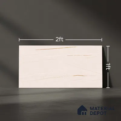 Endless Wall Tile TL 06002 B 26001 D Dark 2 ft x 1 ft Ceramic Glue Matte Finish - 7.5 mm | Suitable For Kitchen, Bathroom