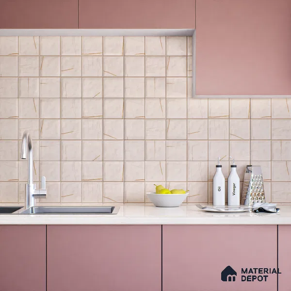 Endless Wall Tile TL 06002 26001 GL A Highlighter 2 ft x 1 ft Ceramic Glue Matte Finish - 7.5 mm | Suitable For Kitchen, Bathroom (Sample)