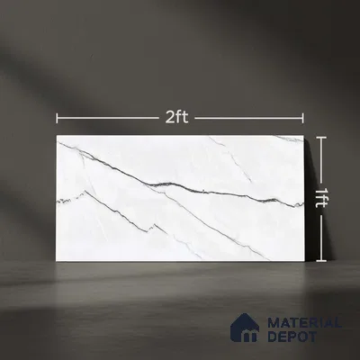 Endless Wall Tile TL 06003 B 26005 D Dark 2 ft x 1 ft Ceramic Glue Matte Finish - 7.5 mm | Suitable For Kitchen, Bathroom (Sample)