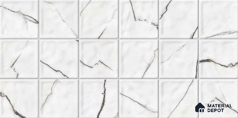 Endless Wall Tile TL 06003 C 26005 GL B Subway 2 ft x 1 ft Ceramic Glue Matte Finish - 7.5 mm | Suitable For Kitchen, Bathroom (Sample)
