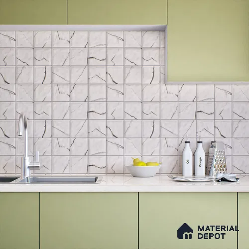 Endless Wall Tile TL 06003 C 26005 GL B Subway 2 ft x 1 ft Ceramic Glue Matte Finish - 7.5 mm | Suitable For Kitchen, Bathroom