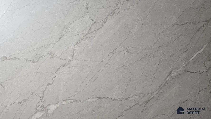 Grey Marble Look LM 24139 8 ft x 4 ft Texture Finish Decorative Laminate - 1 mm | Suitable for TV Unit, Wardrobe, Kitchen Cabinets
