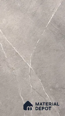 Grey Marble Look LM 25699 Non Synchro 8 ft x 4 ft Texture Finish Decorative Laminate - 1 mm | Suitable for TV Unit, Wardrobe, Kitchen Cabinets
