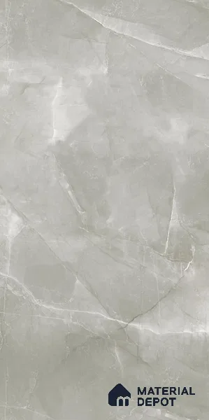 Grey Marble Look LM 24252 HGL 8 ft x 4 ft High Gloss Finish Decorative Laminate - 1 mm | Suitable for TV Unit, Wardrobe, Kitchen Cabinets
