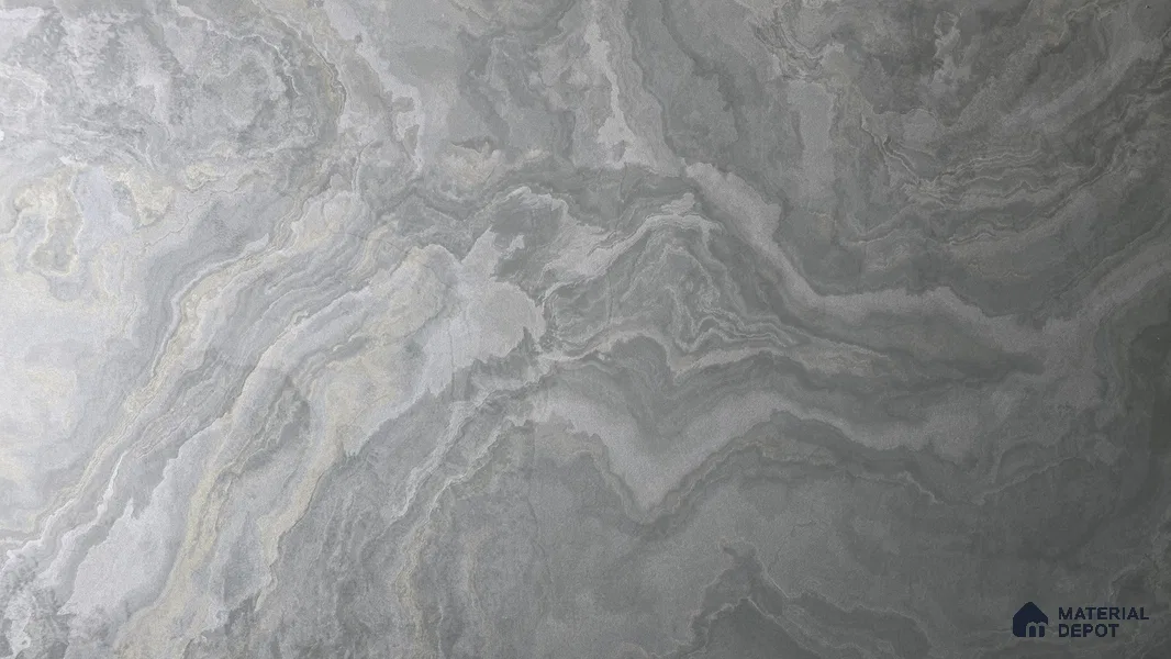 Grey Marble Look LM 24169 8 ft x 4 ft Texture Finish Decorative Laminate - 1 mm | Suitable for TV Unit, Wardrobe, Kitchen Cabinets