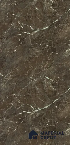 Brown Marble Look LM 24099 8 ft x 4 ft Texture Finish Decorative Laminate - 1 mm | Suitable for TV Unit, Wardrobe, Kitchen Cabinets