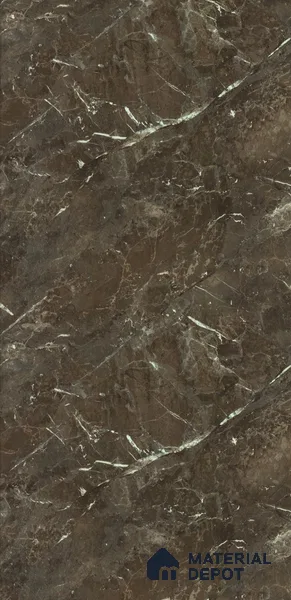 Brown Marble Look LM 24099 8 ft x 4 ft Texture Finish Decorative Laminate - 1 mm | Suitable for TV Unit, Wardrobe, Kitchen Cabinets