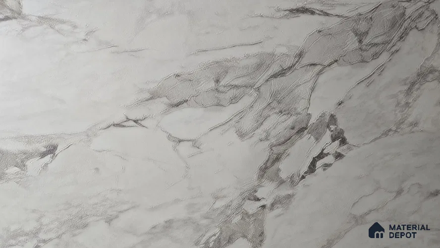 Cream Marble Look LM 24180 Synchro 8 ft x 4 ft Texture Finish Decorative Laminate - 1 mm | Suitable for TV Unit, Wardrobe, Kitchen Cabinets