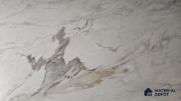 Cream Marble Look LM 24179 Synchro 8 ft x 4 ft Texture Finish Decorative Laminate - 1 mm | Suitable for TV Unit, Wardrobe, Kitchen Cabinets