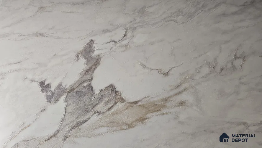 Cream Marble Look LM 24179 Synchro 8 ft x 4 ft Texture Finish Decorative Laminate - 1 mm | Suitable for TV Unit, Wardrobe, Kitchen Cabinets