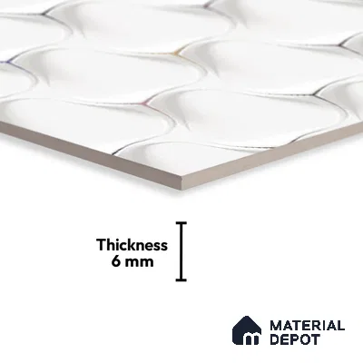 TL 01911 A Everest Light 18 x 12 inch Glossy Finish Ceramic Wall Tile - 6 mm
