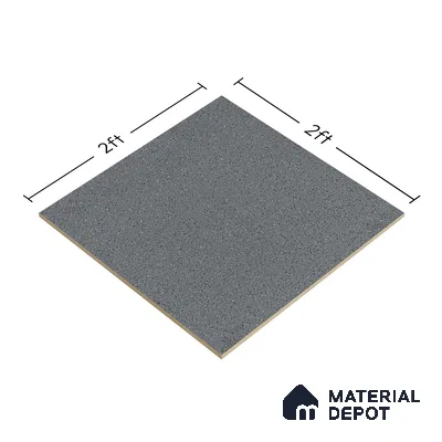 Terrazzo Floor Tile TL 00003 Polo Grey 600 x 600 mm Plain Look Matte Finish Anti Skid Outdoor Vitrified Parking Tile - 12 mm