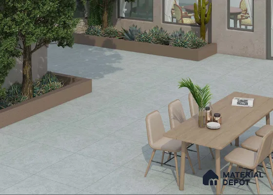 Stone Floor Tile TL 00004 Alaska Cedar 2 ft x 2 ft Matte Finish Anti Skid Vitrified Tile - 12 mm  | Suitable for Balcony, Terrace & Coutyard