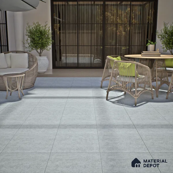 Stone Floor Tile TL 00004 Alaska Cedar 2 ft x 2 ft Matte Finish Anti Skid Vitrified Tile - 12 mm | Suitable for Balcony, Terrace & Coutyard