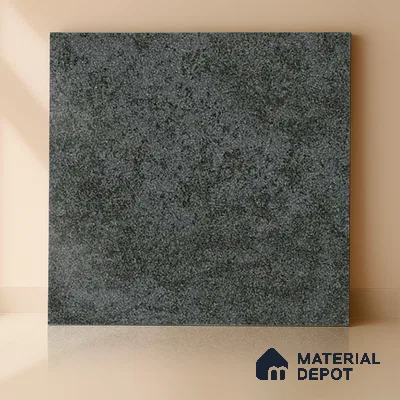 Stone Floor Tile TL 00005 Alaska Ebony 2 ft x 2 ft Matte Finish Anti Skid Vitrified Tile - 12 mm  | Suitable for Balcony, Terrace & Coutyard