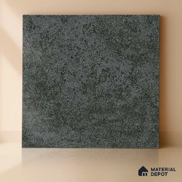 Stone Floor Tile TL 00005 Alaska Ebony 2 ft x 2 ft Matte Finish Anti Skid Vitrified Tile - 12 mm | Suitable for Balcony, Terrace & Coutyard
