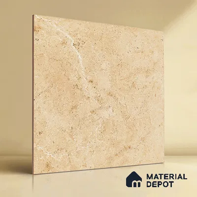 TL 00006 Alaska Ivory 600 x 600 mm Punch Look Matte Finish Anti Skid Outdoor Vitrified Parking Tile - 12 mm