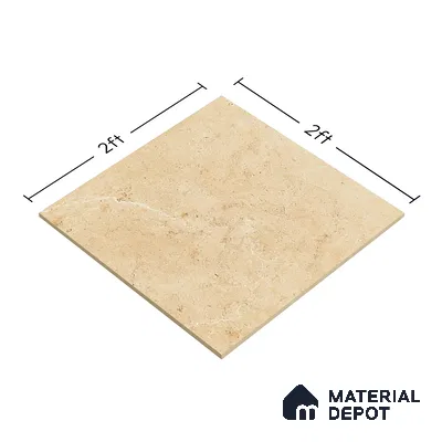 TL 00006 Alaska Ivory 600 x 600 mm Punch Look Matte Finish Anti Skid Outdoor Vitrified Parking Tile - 12 mm