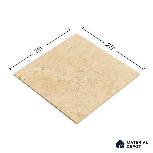 TL 00006 Alaska Ivory 600 x 600 mm Punch Look Matte Finish Anti Skid Outdoor Vitrified Parking Tile - 12 mm